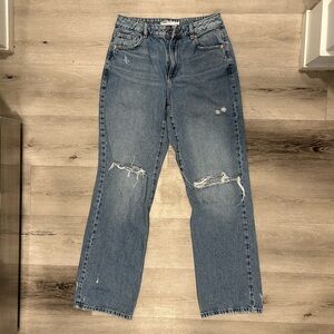 Garage Women's Straight Leg Ripped Jeans